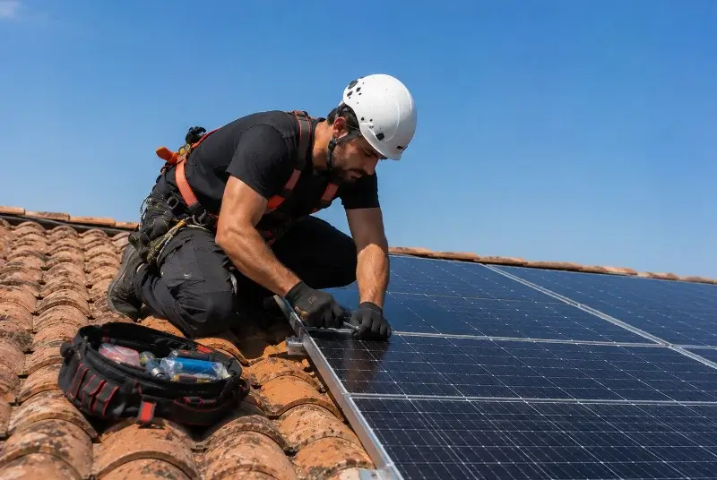 Maintenance et monitoring de panneaux solaires à Faucigny