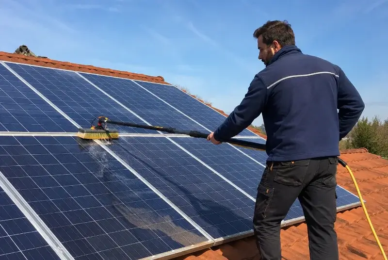 Nettoyage et entretien de panneaux solaires à Faucigny